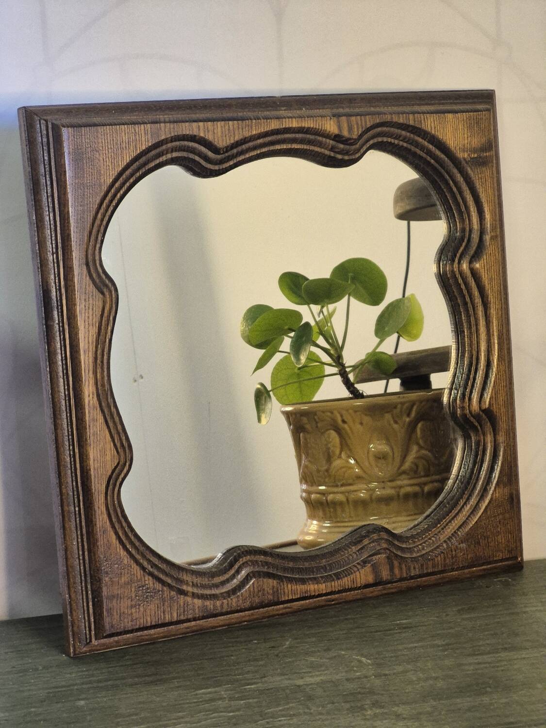 Wooden mirror