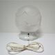 Porcelain ball lamp and art deco style glass