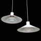 Set of 2 Nordisk Solar Compagni / Christian Hvidt “Trapez” pendant lamps / Danish modern design / 1970s / 1980s