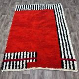 Traditional handmade Beni Ouraine rug, size 200 x 100 cm