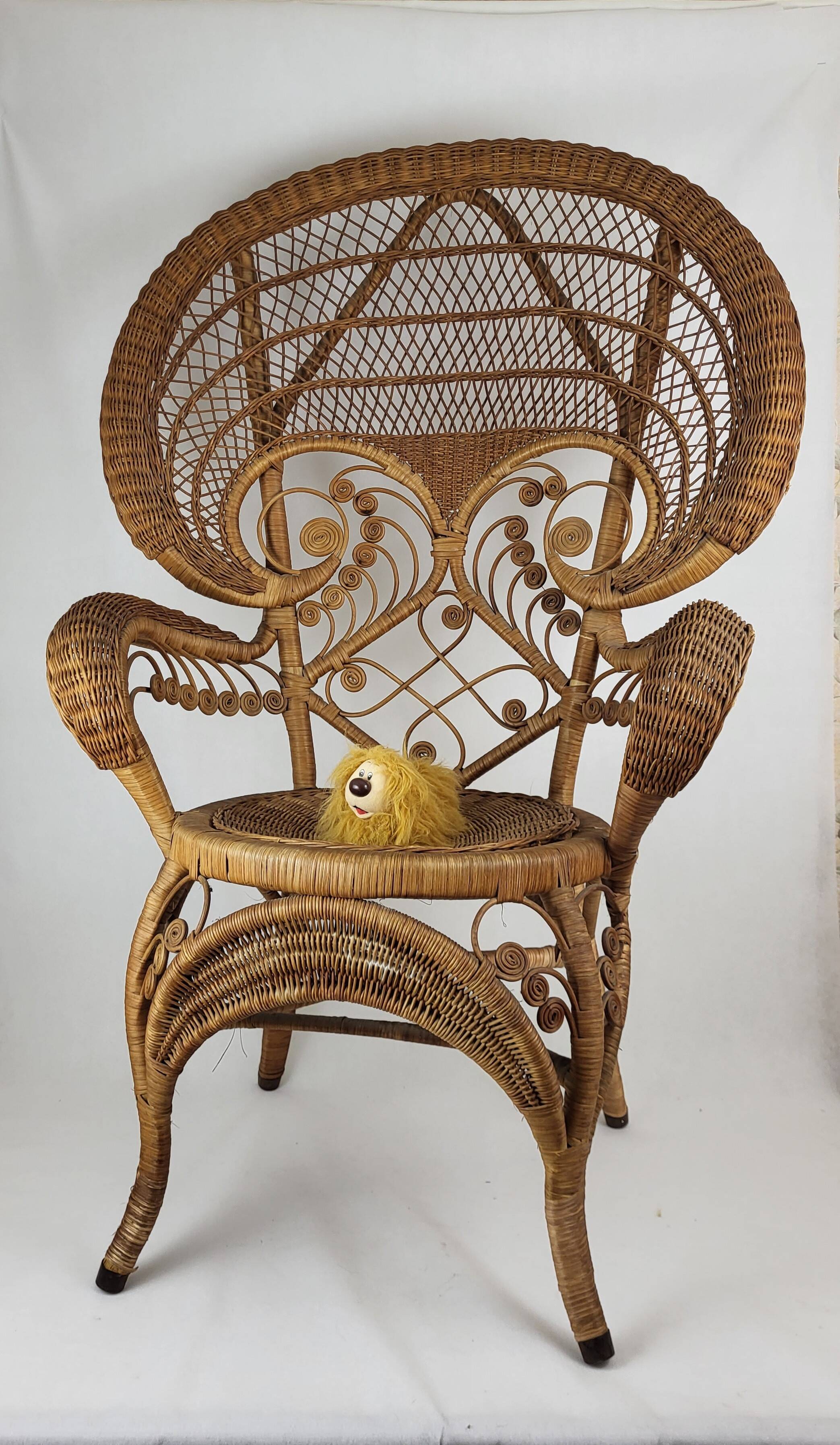 Emmanuelle Peacock Armchair 1960s