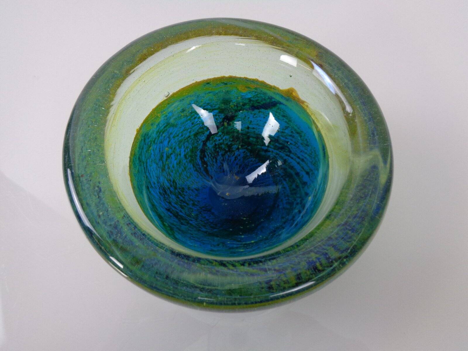 Maltese glass ashtray from Mdina, 1960s