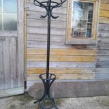 Vintage parrot coat rack in old wood