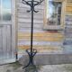 Vintage parrot coat rack in old wood