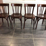 Suite of 4 vintage Baumann bistro chairs