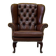 Fauteuil Chesterfield traditionnel anglais en cuir