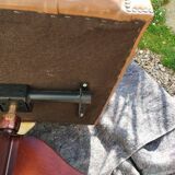 Chesterfield desk chair in antique leather