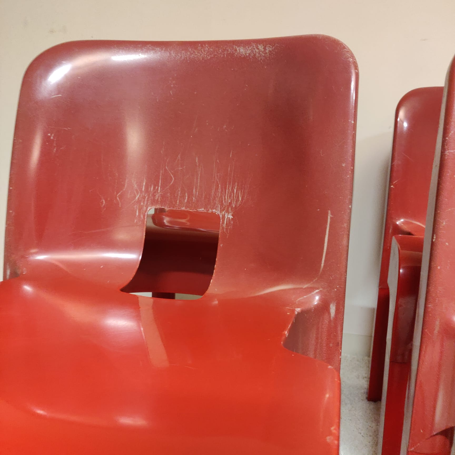 Set of 6 Universale 4867 Chairs by Joe Colombo for Kartell