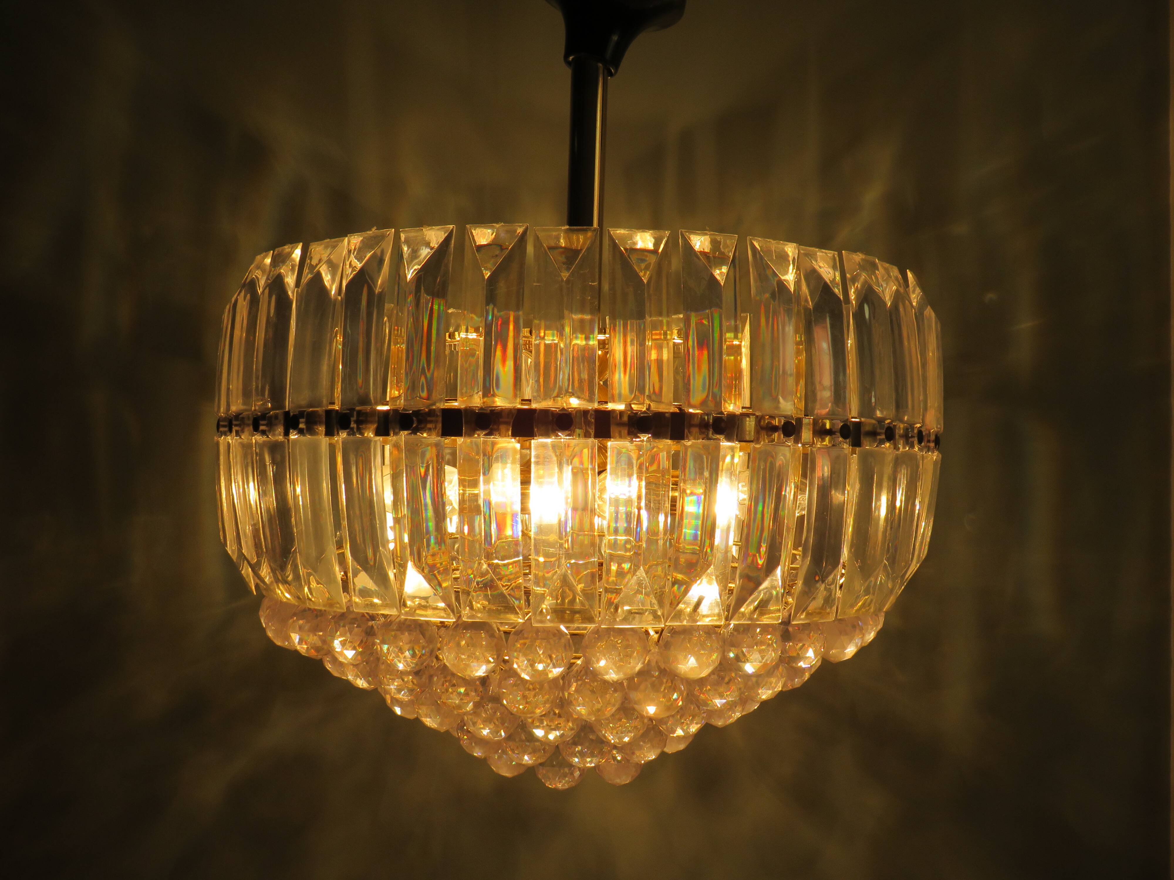 Hollywood Regency Chandelier 1978