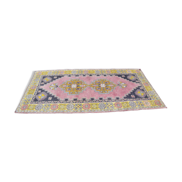 Tapis décoratif turc Oushak noué à la main sku 2520