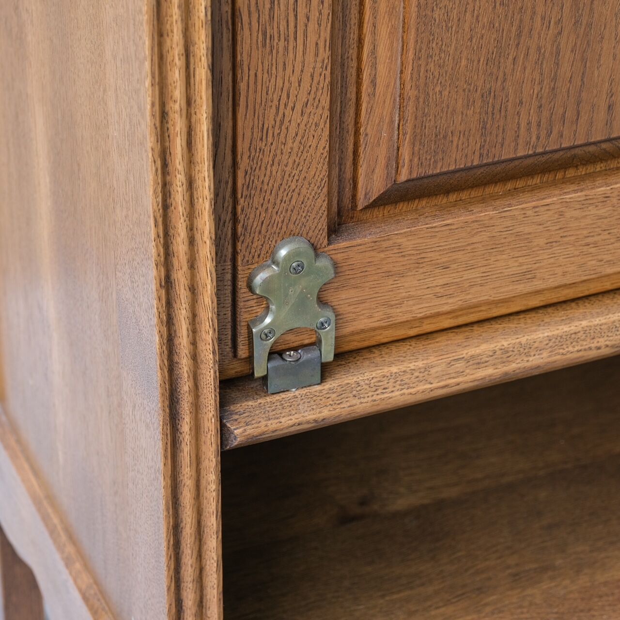 Guillerme et Chambron oak mid-century french cabinet sideboard