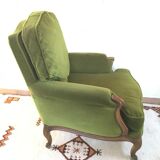 Velvet armchair