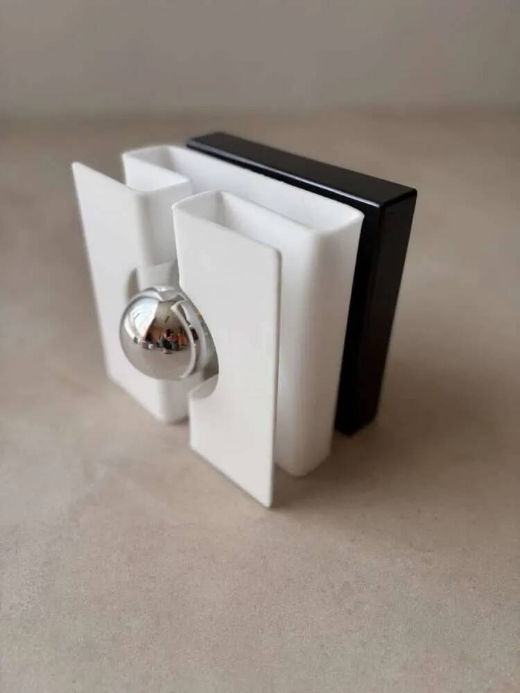 1970s plexiglass wall light