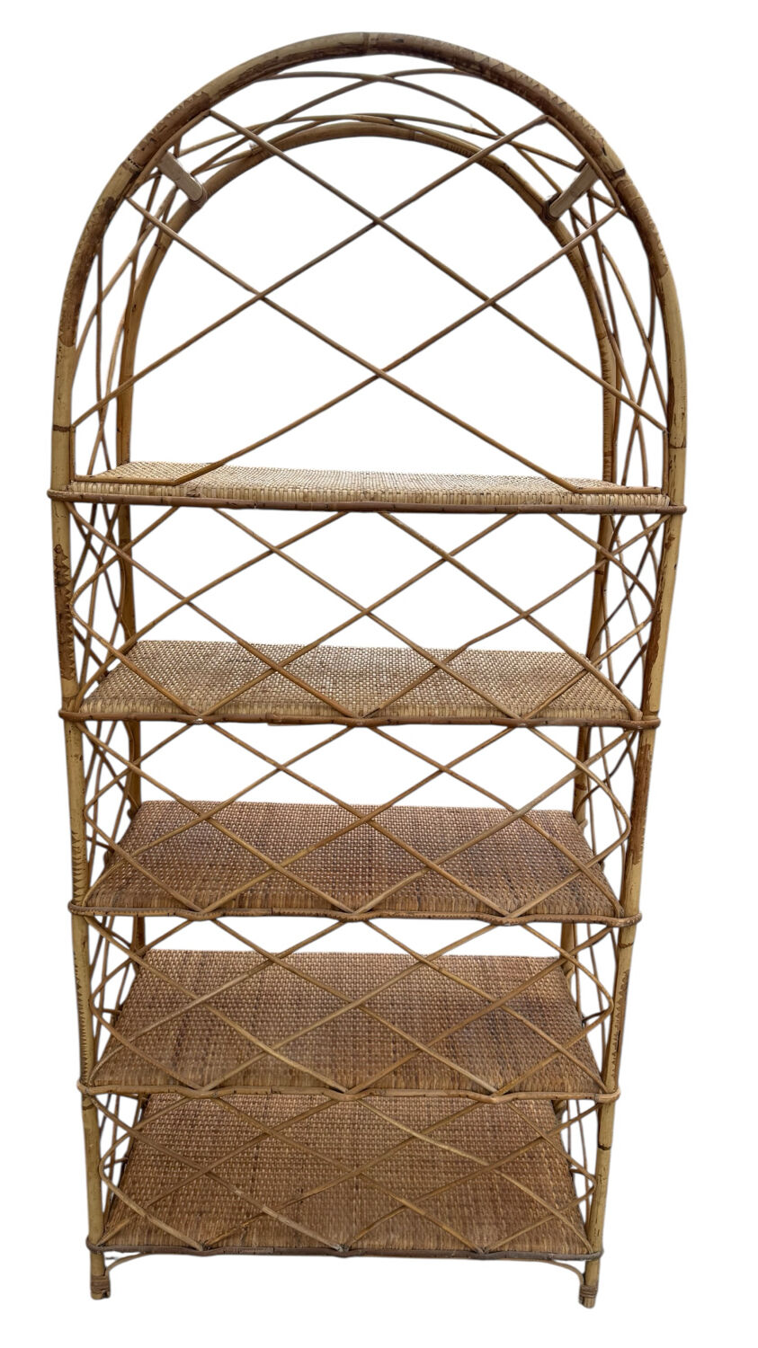 Étagère en Rotin des années 60 France