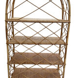 Étagère en Rotin des années 60 France