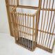 Rattan cloakroom coat rack 1950