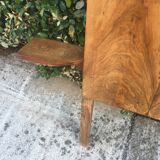 Vintage headboard with bedside tables