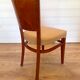 Set of 6 authentic Stella bistro chairs - Beech & Skai model