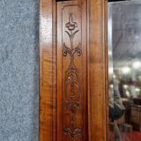Renaissance style woodwork mirror in walnut circa 1850