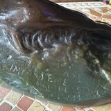 Large ancient sculpture – Reclining Greyhound after P.J. Mêne – edition