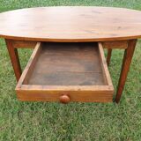 Oval cherry farmhouse table