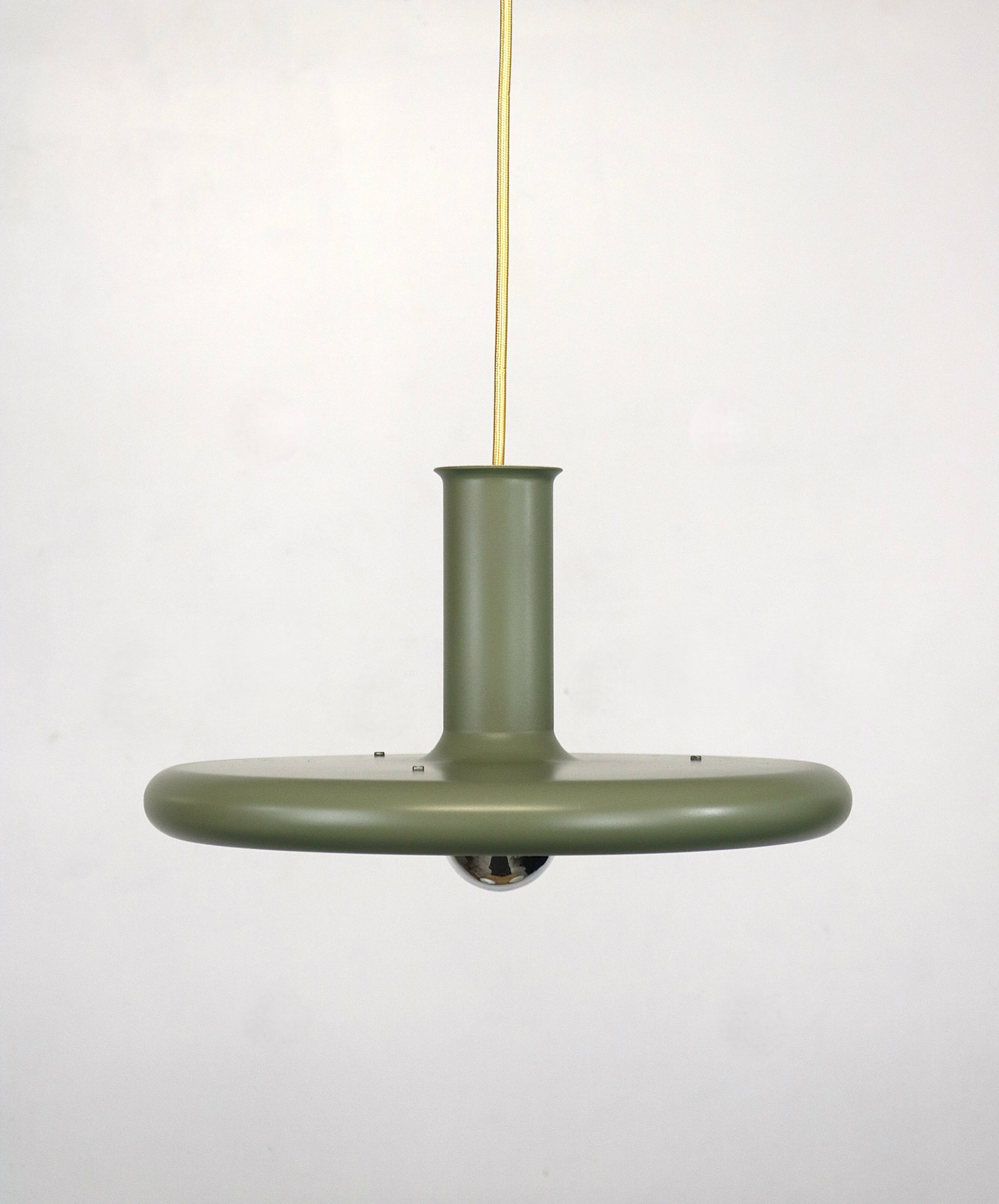 Superbe lampe design vintage Fog & Morup - modèle Optima vert - conçue par Hans Due