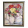 Vintage French oil painting of flowers, signed Renée
