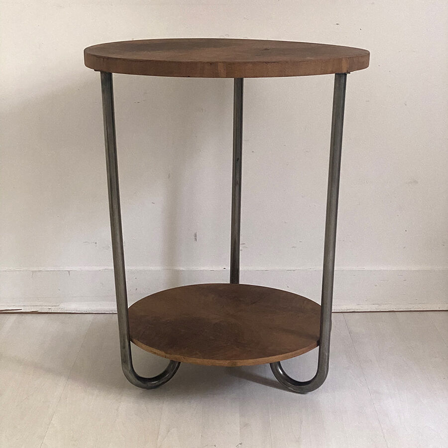 Vintage pedestal table 50's