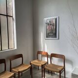 Model 75 straw chairs Niels O. Moller 1950