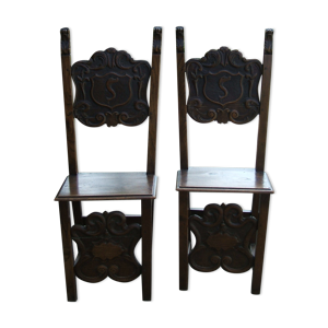 paire de chaises renaissance