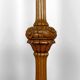 Important Art Deco carved oak floor lamp, France, circa 1920