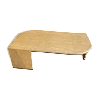 Italian Mid-Century Travertine Coffee Table