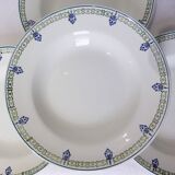4 vintage St Amand deep plates 211257