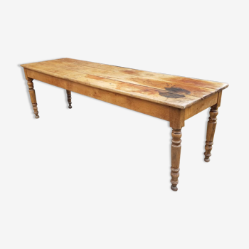 Large solid walnut farm table