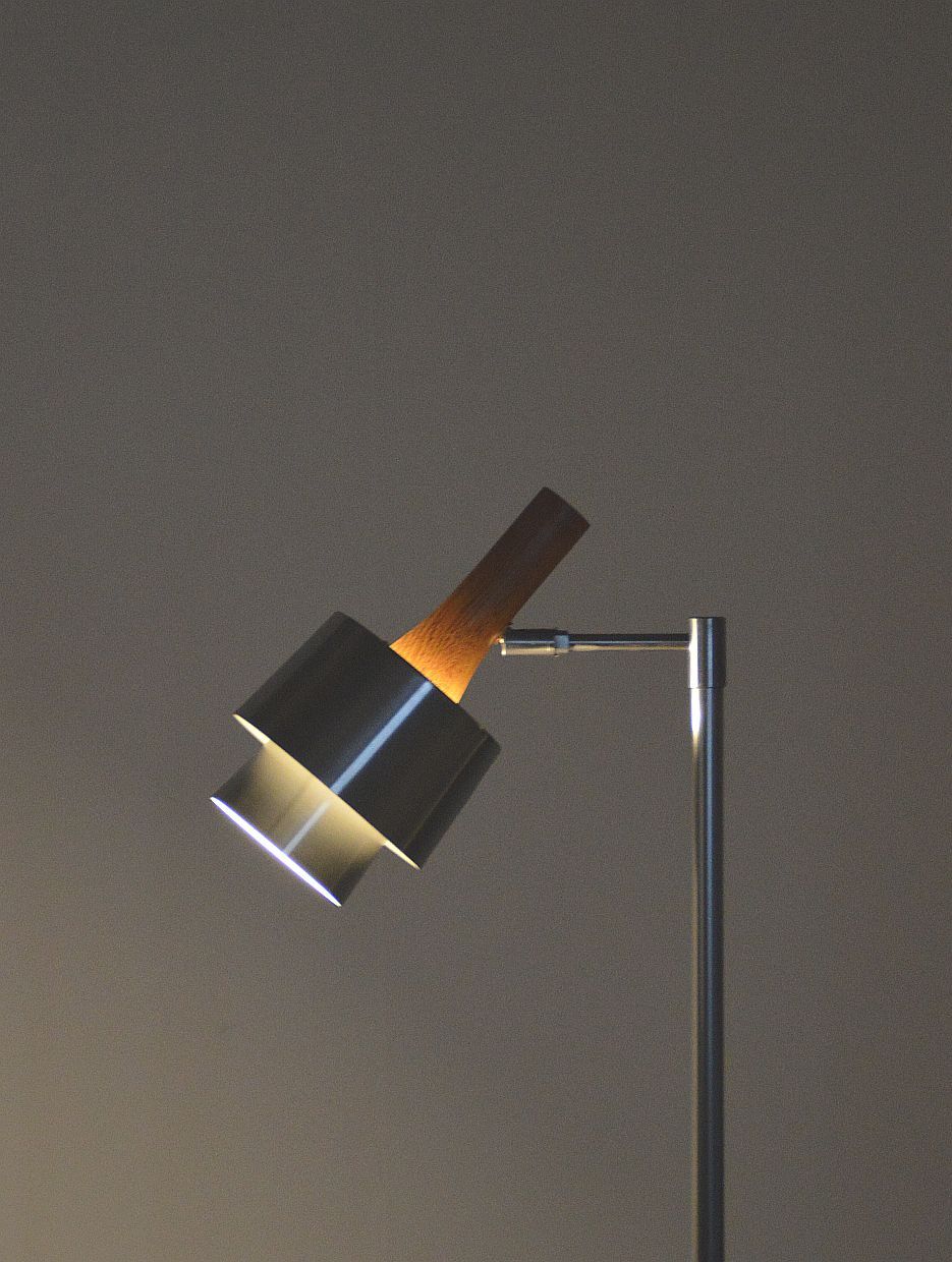 Danish floor lamp designed by Jo Hammerborg for Fog & Mørup 1960s