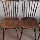 Series of 4 chairs signed Baumann model “Tacoma” from the 60s.