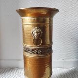 Vintage brass umbrella stand