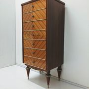 Vintage semainier in lacquered wood / dresser rag picker furniture storage