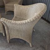 Vintage rattan lounge