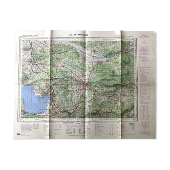 Map Aix en Provence 1971