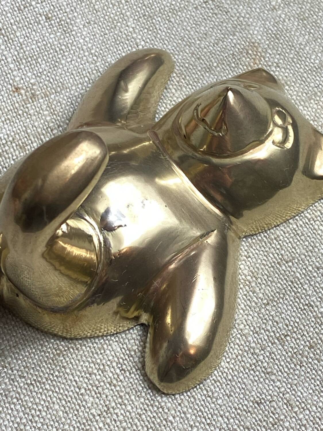Solid brass panda-shaped wall hooks