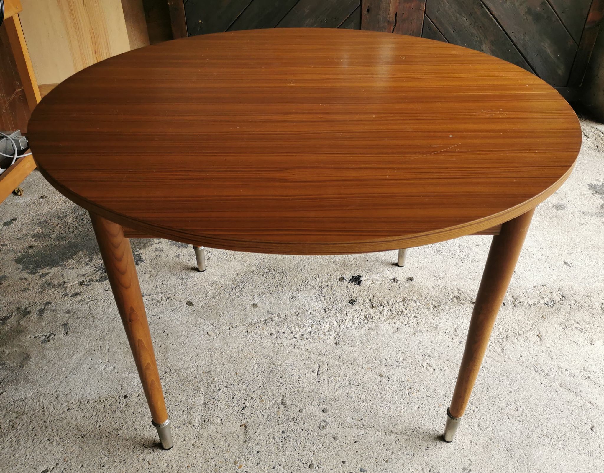 Table with vintage extension cord