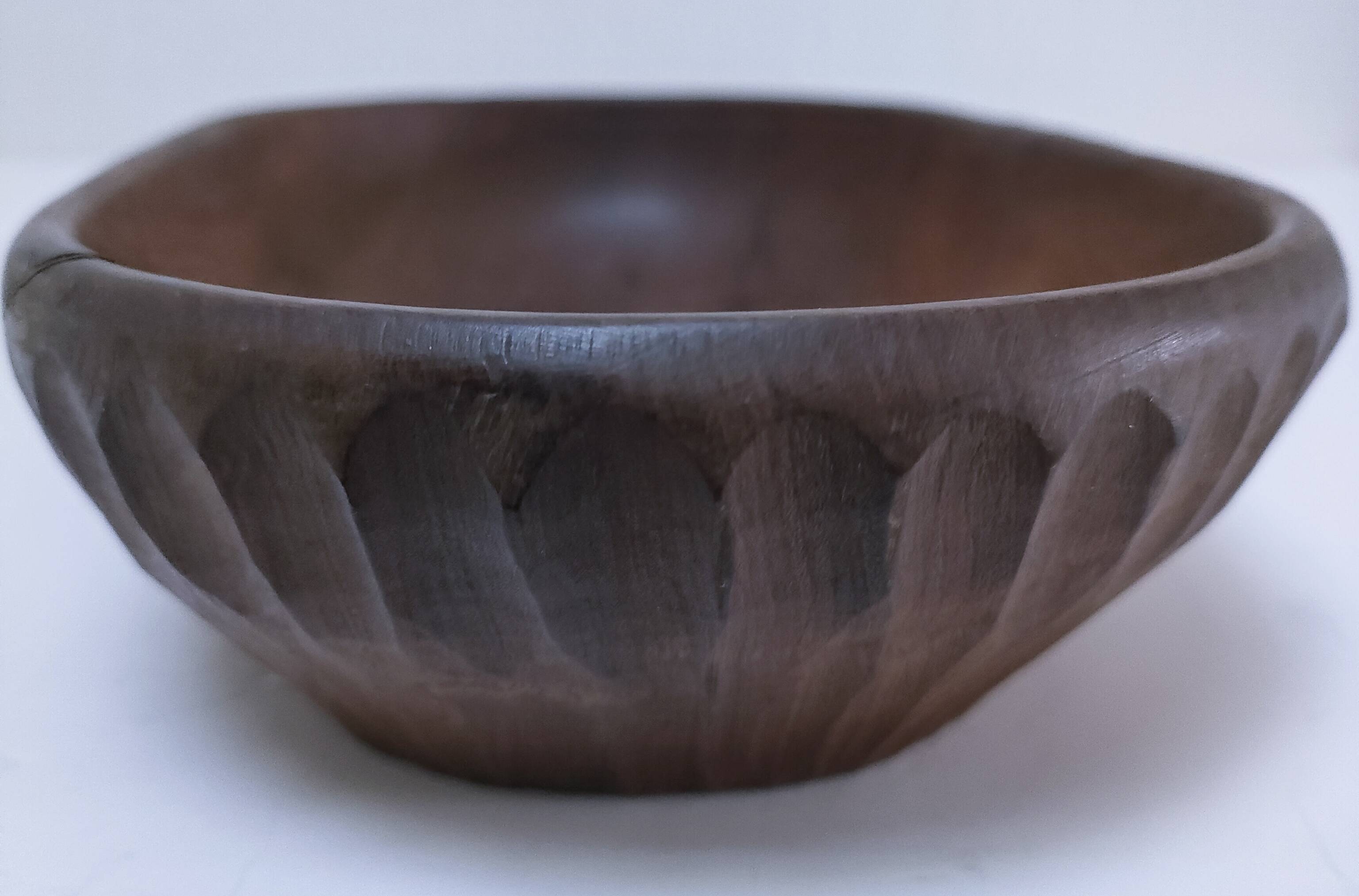 Solid wood pocket emptier, gouged