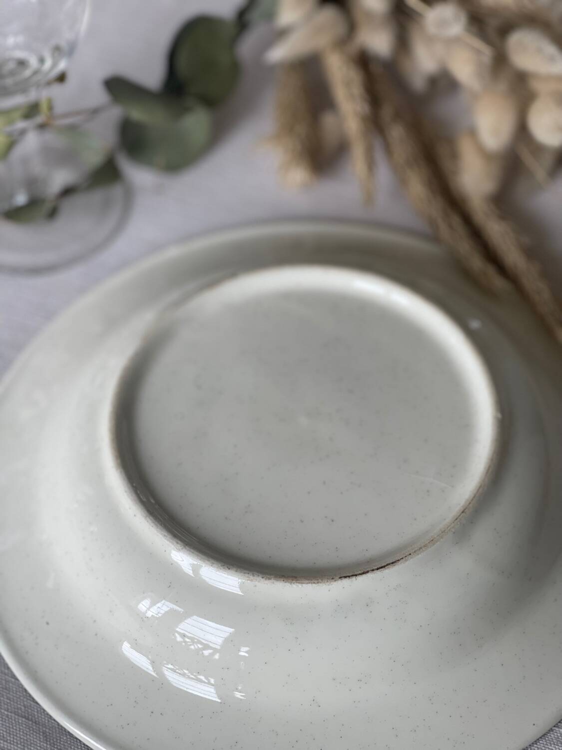 6 earthenware soup plates