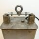 Industrial french dark blue enamel pendant lamp from mazda, 1960s
