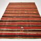 6x9 Red Brown Mid Century Modern Vintage Rug, 191x274Cm