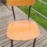 Wooden and metal chair