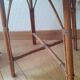 Rattan table and its small bench