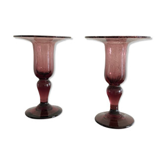 2 candle holders Biot H 14 cm