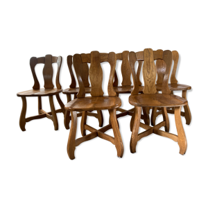 6 chaises de salle à
